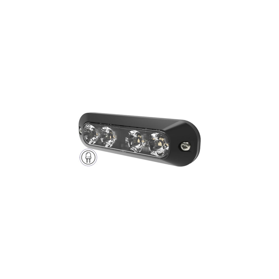 Directional Hazard LED Clear 120mm 12-24V