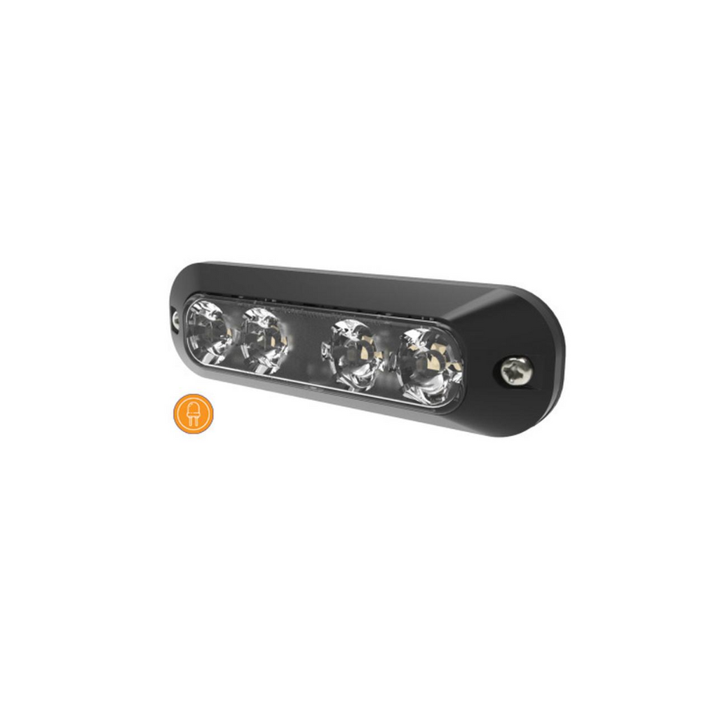 Directional Hazard LED Amber 120mm 12-24V