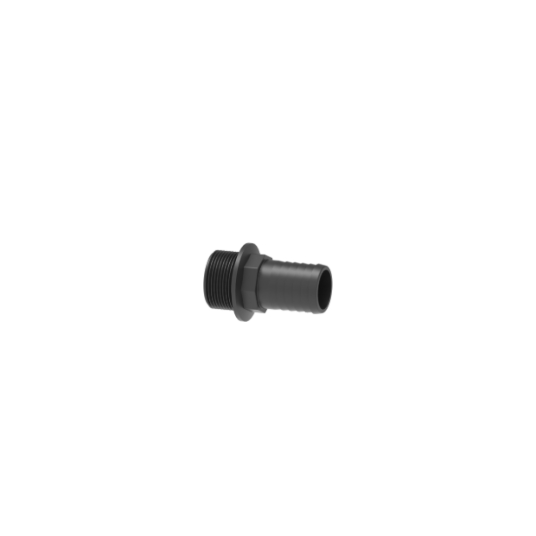 Straight hose fitting with male thread
