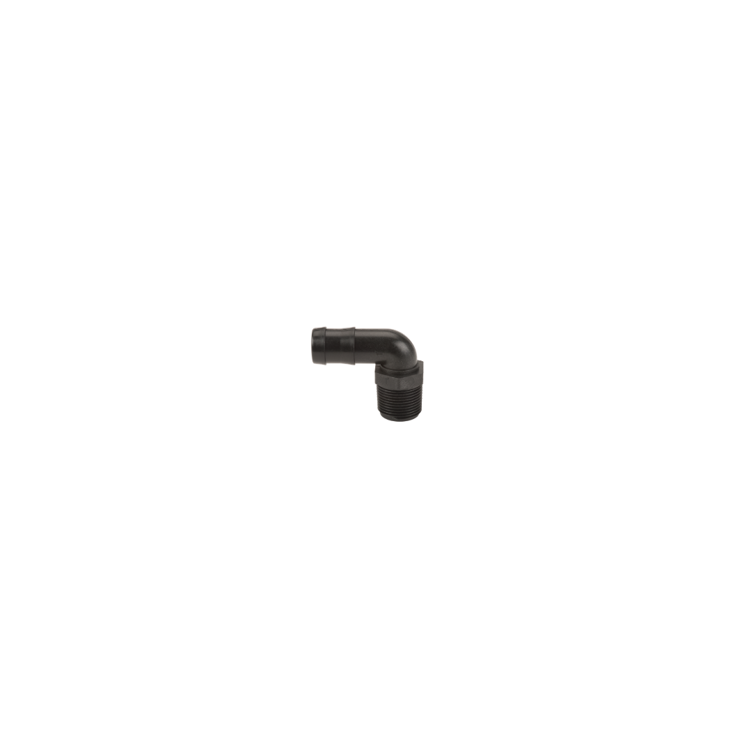 90 Hose Barb M Thread